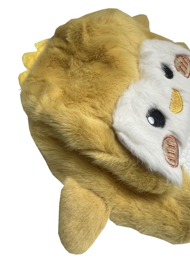 INFISPACE Kid's Panda Animal Costume Cap with Soft Fur Faux (Pack of 1, Random Color) (Yellow) - Image 2